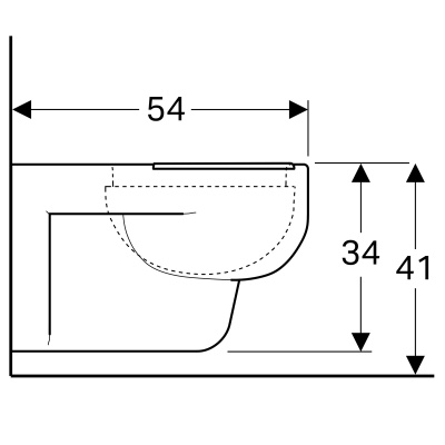 Унитаз подвесной Geberit Renova (203045000)