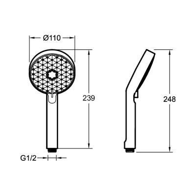Душевой гарнитур JACOB DELAFON Awaken (E99898-BL)