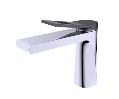 Смеситель на раковину ELEMENT хром/черный (EL02CB)