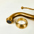Смеситель для раковины PAINI Duomo без донного клапана, высокий, брашированное золото PVD (PJ) (88PJ205LL)