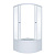 Душевое ограждение Тритон Стандарт 90*90 Б  1/4 круга, глуб. подд., Аква, Полосы, Белый  (5 мест+сифон D50мм) (Щ0000025443)