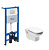 Инсталляция для унитаза ROCA ONE ZRU9307709 + Унитаз подвесной ROCA DAMA SENSO 346517000 гор. вып. 35,5*55,5 (белый) + Сиденье для унитаза ROCA DAMA SENSO ZRU9302991 (Set 3.2)