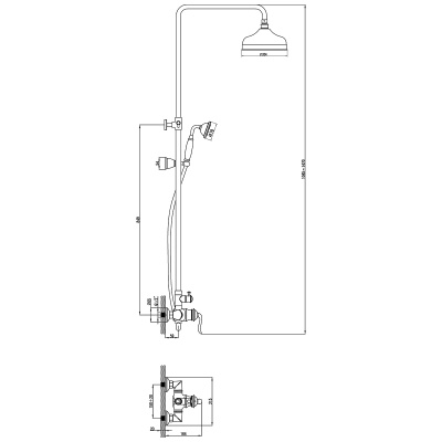 Смеситель Lemark Brava для душа (LM4760G)