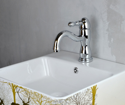 Смеситель TIFFANY для раковины хром (1901CR)