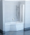 Шторка для ванны Ravak VS3 130 белая+транспарент (795V0100Z1)