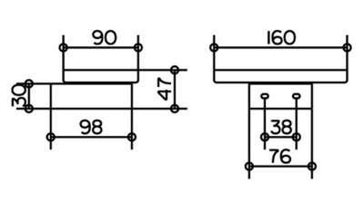 Мыльница Keuco Edition 300, стекло/хром (30055019000)