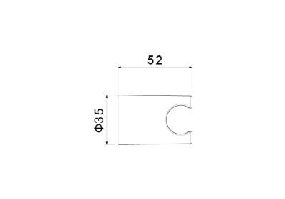 Держатель ручного душа AQUATEK, матовый черный (AQ2404MB)
