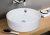 Раковина Creo Ceramique накладная, круглая, 400*400*120мм цвет белый глянец (PU3100)