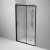 AM.PM Gem Solo Дверь душевая 120х195, стекло прозрачное, профиль черный матовый (W90G-120-1-195BT)