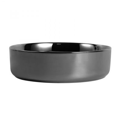 Раковина накладная ABBER Bequem серебро (AC2109GS)