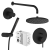 Набор встроенной душевой системы Vitra Origin,матовый черный (A4926636EXP)
