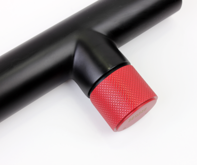 Смеситель настенный AVANTGARDE черный/красный (2021RH)