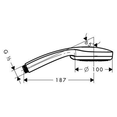 Ручной душ Hansgrohe - Croma 100 (28536000)