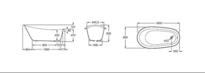 Ванна Roca Carmen серая, anti-slip 160х80 (234250000) Ванна Roca Carmen серая, anti-slip 160х80 (234250000)