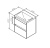 AM.PM X-Joy, База под раковину, подвесная, 55 см, 2 ящика, белый глянец (M85AFHX0552WG)