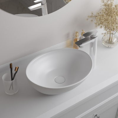 Белый глянцевый умывальник накладной, Cloud, IDDIS (CLOWS06i27)