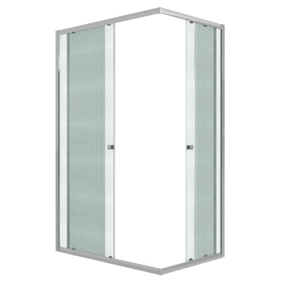 Душевое ограждение Niagara Eco NG-1018-14QMT (100х80х190) прямоугольник,раздвижное,хром,стекло матовое,1 место (NG-1018-14QMT)