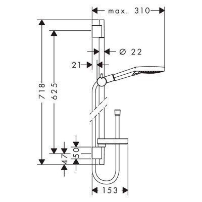 Душевой гарнитур Hansgrohe - Raindance Select S (26630400) Душевой гарнитур Hansgrohe - Raindance Select S (26630400)