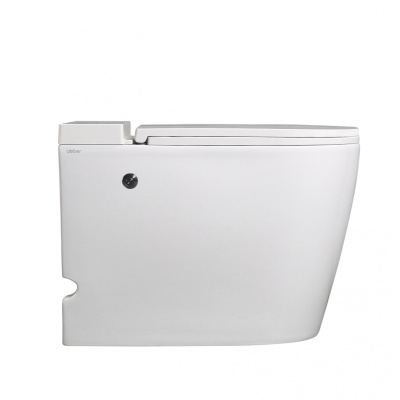 Унитаз ABBER Bequem приставной белый с импульсным смывом (AC1114P)