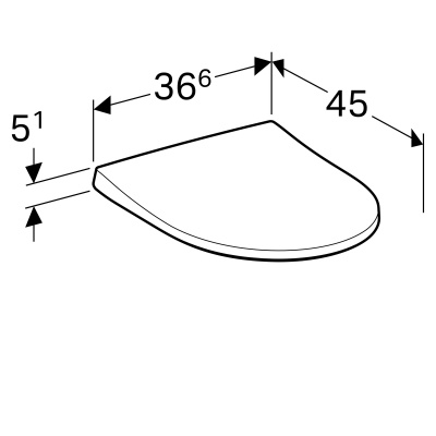 Сиденье для унитаза SoftСlose Geberit 
iCon
 (574950000)