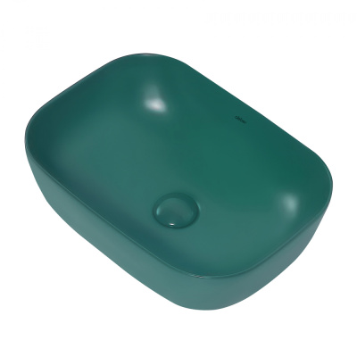 Раковина накладная ABBER Rechteck темно-зеленая матовая (AC2200MBG)