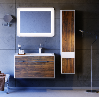 Подвесная тумба Aqwella Malaga 90см. Правая (Mal.01.09/R/CD)