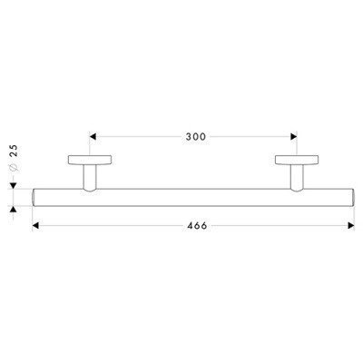Поручень Hansgrohe - Logis (40513000) Поручень Hansgrohe - Logis (40513000)