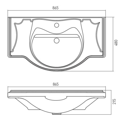 Раковина Акватон - America 85 для модуля (7327206000)