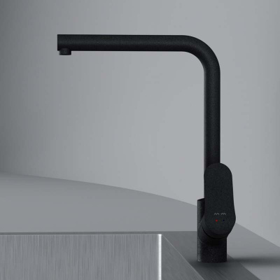 AM.PM Like, смеситель для кухни L-образный излив, черный, шт. (F8005022)