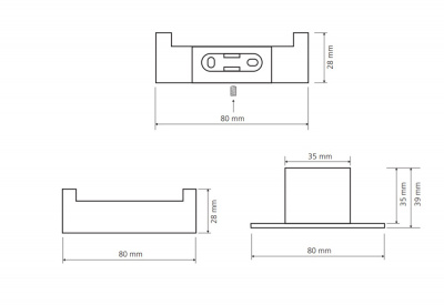 Крючок Bemeta - NERO, двойной, черный (135006030) Крючок Bemeta - NERO, двойной, черный (135006030)