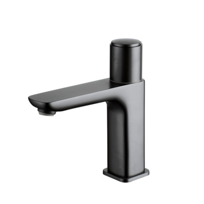 Смеситель для умывальника с инновационным управлением Push Control, графит, Slide, IDDIS (SLIGMBTi01)