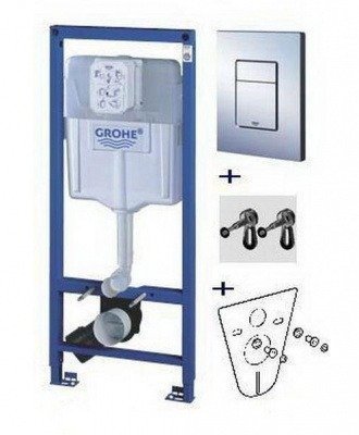 Система инсталляции для подвесного унитаза GROHE - Rapid SL (38775001) 4 в одном