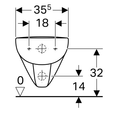 Биде подвесное Geberit 
Renova Plan
 (232150000)