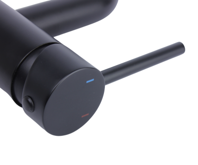 Смеситель на раковину SCANDI черный матовый (1451B)