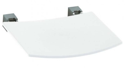 Складное сиденье Keuco Plan, хром/белый (14980010051)