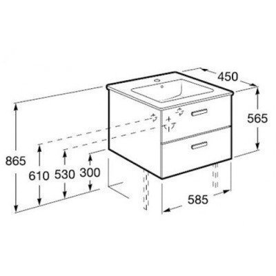 Тумба Roca - Victoria Nord 60 белая (ZRU9000028) Тумба Roca - Victoria Nord 60 белая (ZRU9000028)