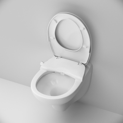 AM.PM Sense подвесной унитаз, безободковый, с механической крышкой-биде Clean Care без смесителя (CCM741700)