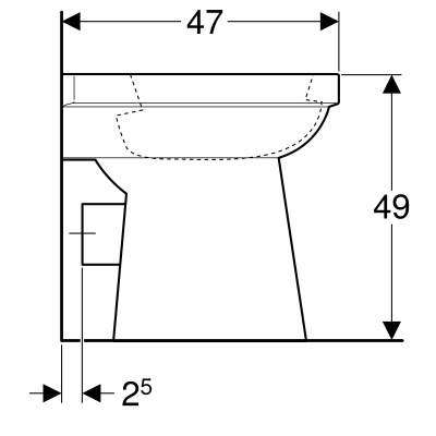 Унитаз напольный Geberit Renova Comfort (218520000)