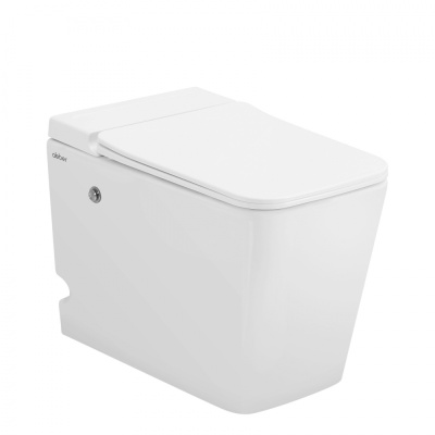 Унитаз ABBER Rechteck приставной белый с импульсным смывом (AC1213P)