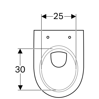 Унитаз подвесной Geberit Renova Compact (203245000)
