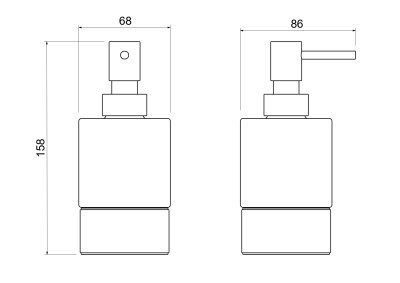 Дозатор настольный AQUATEK ЛИРА (AQ4429CR)