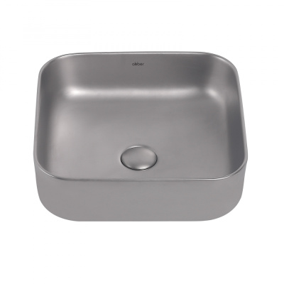 Раковина накладная ABBER Rechteck серебро матовое (AC2211MS) Раковина накладная ABBER Rechteck серебро матовое (AC2211MS)