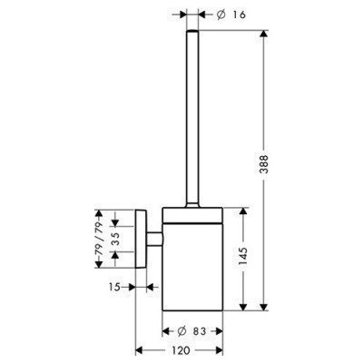 Ёршик Hansgrohe - PuraVida (41505000)