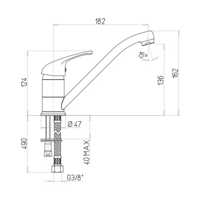 Смеситель для кухни, PAINI Jolly, ULTRAWHITE (6990573Z1KM) Смеситель для кухни, PAINI Jolly, ULTRAWHITE (6990573Z1KM)
