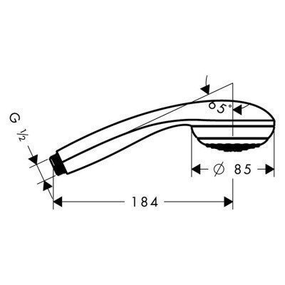 Ручной душ Hansgrohe - Crometta 85 (28561000)