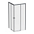 Душевое ограждение Am.Pm X-Joy Square Slide 90х90, черный, прозрачное (W94G-403-9090-BТ)