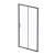 AM.PM Gem Solo Дверь душевая 110х195, стекло прозрачное, профиль черный матовый (W90G-110-1-195BT)