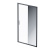 AM.PM Gem Solo Дверь душевая 120х195, стекло зеркальное, профиль черный матовый (W90G-120-1-195BMir)