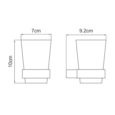 Sauer K-7928 Подстаканник одинарный (K-7928)