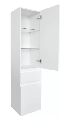 Колонна Jacob Delafon MADELEINE, 35 см, шарниры слева, Белый матовый лак (EB2069G-J51)